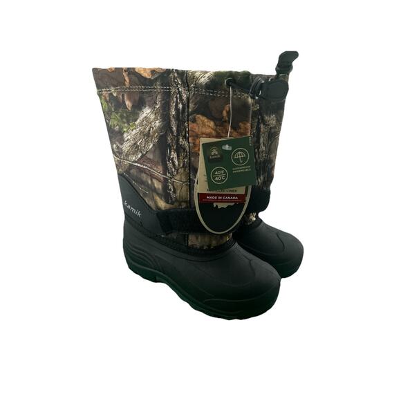 Kamik Rocket Mossy Oak Winter Snow Boots Little Boys Size 2 Camo - Picture 1 of 6